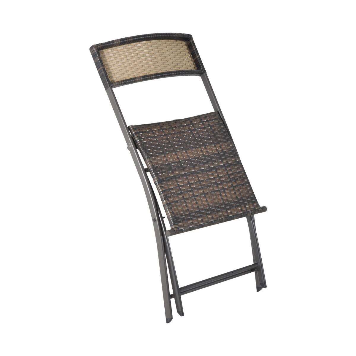 Outsunny Balkonset café braun Polyrattan