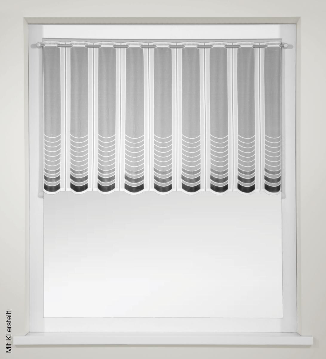 creative lifestyle Scheibengardine Noah grau B/L: ca. 145x75 cm