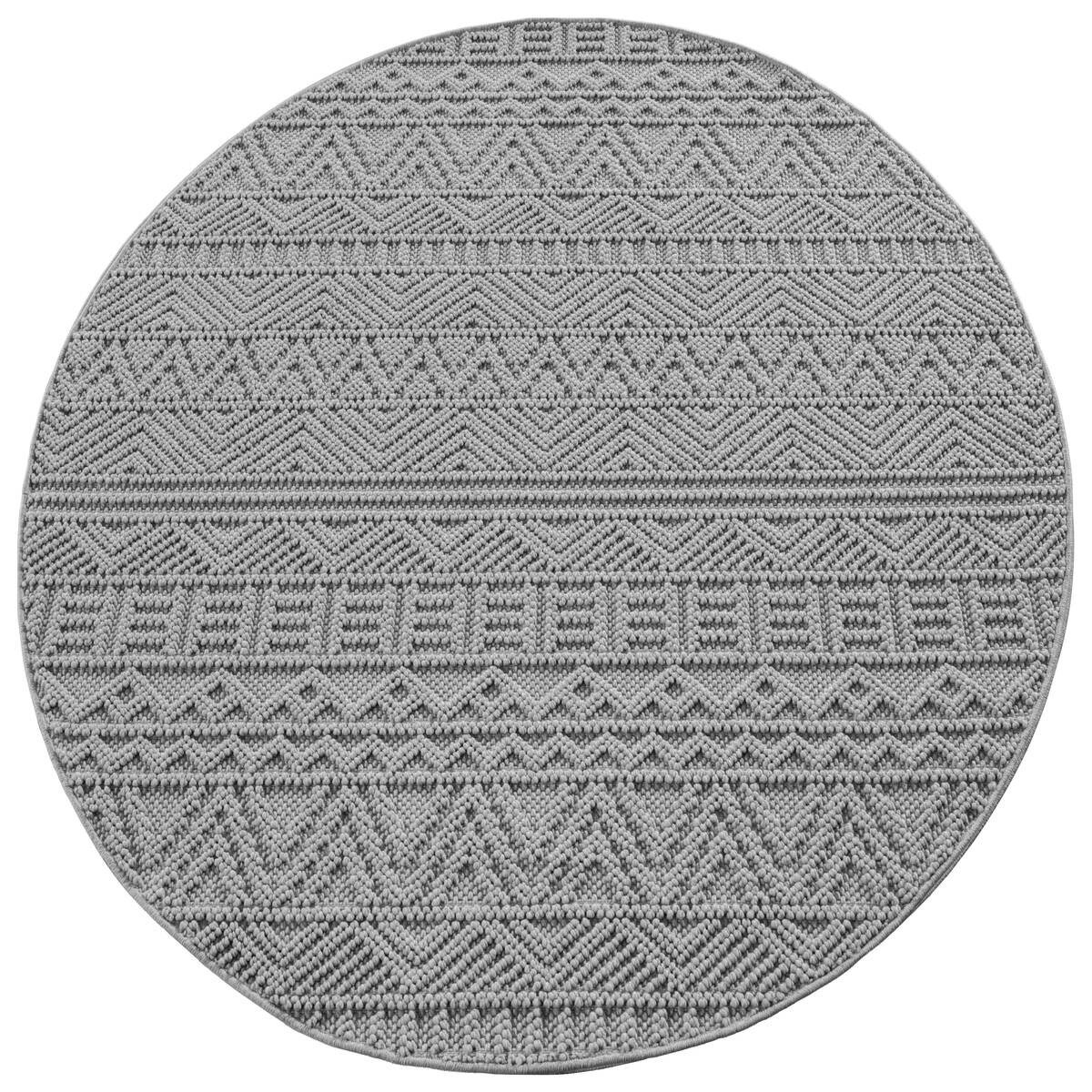 Ayyildiz Kurzflorteppich HELIX silber B/H/L: ca. 160x0,7x160 cm