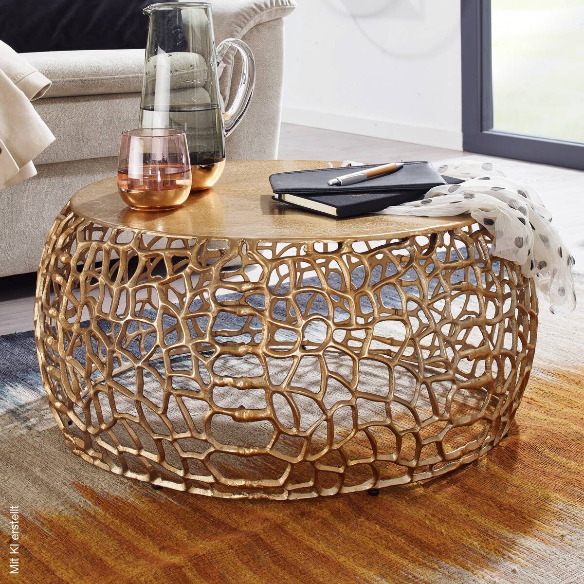 Couchtisch B/H/T: ca. 66x30x66 cm
