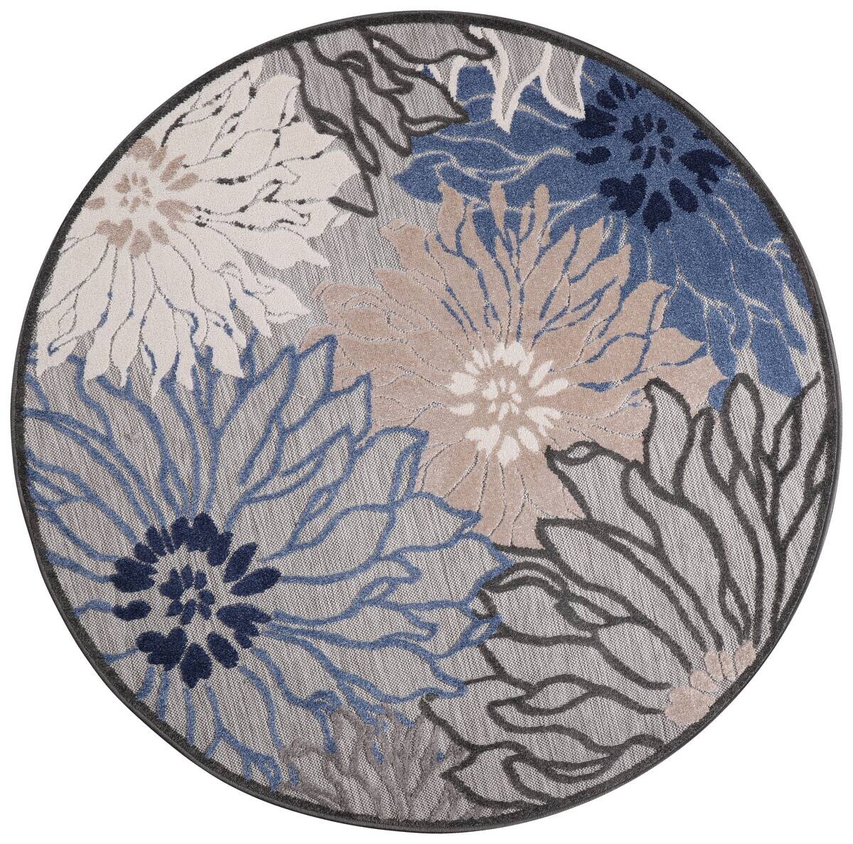 Sanat Outdoorteppich FLORAL grau D: ca. 150 cm