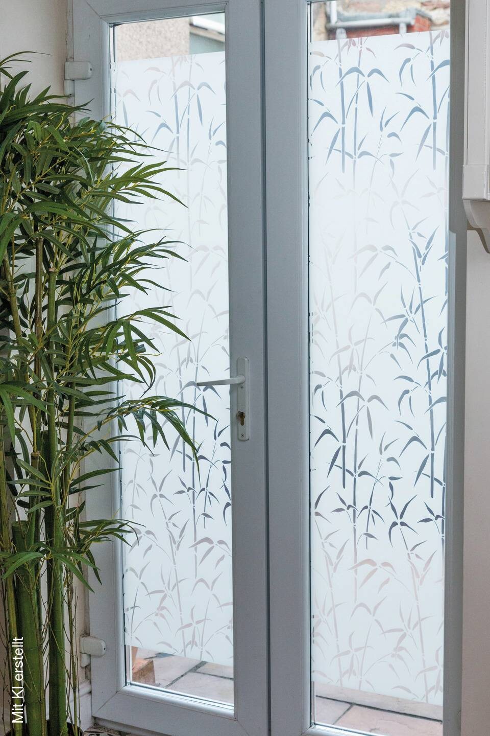 d-c-fix Fensterfolie Bamboo Bamboo Bamboo weiß transparent B/L: ca. 90x150 cm