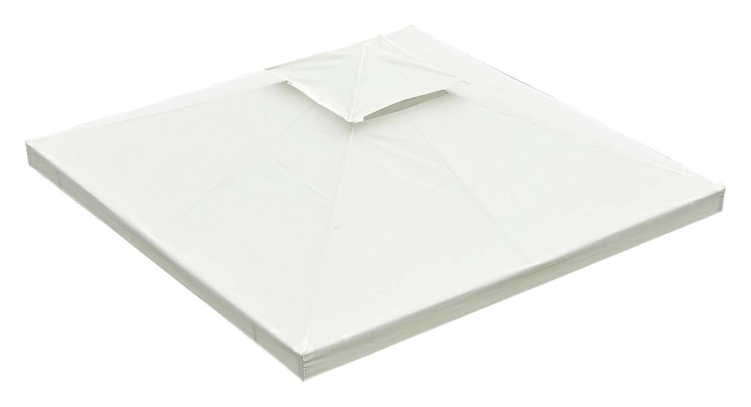 Outsunny Ersatzdach creme Polyester-Mischgewebe B/L: ca. 300x400 cm