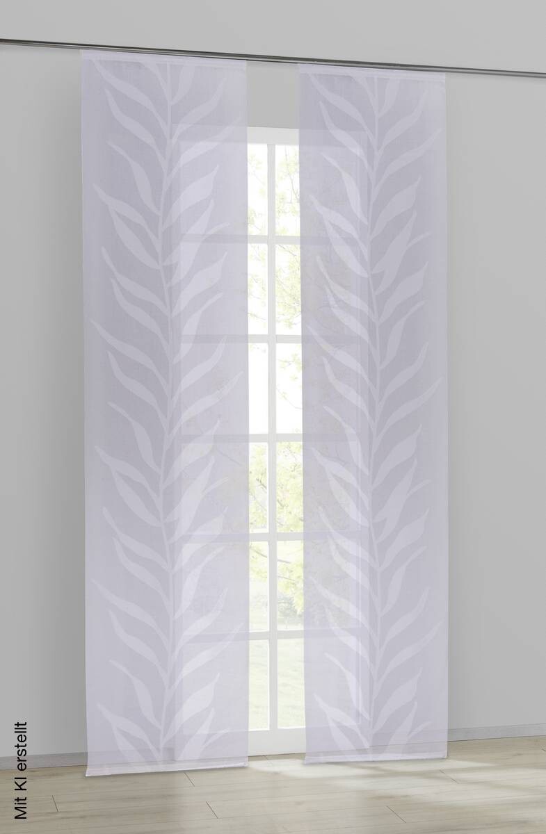 POCOline Schiebevorhang Irina weiß B/L: ca. 60x245 cm