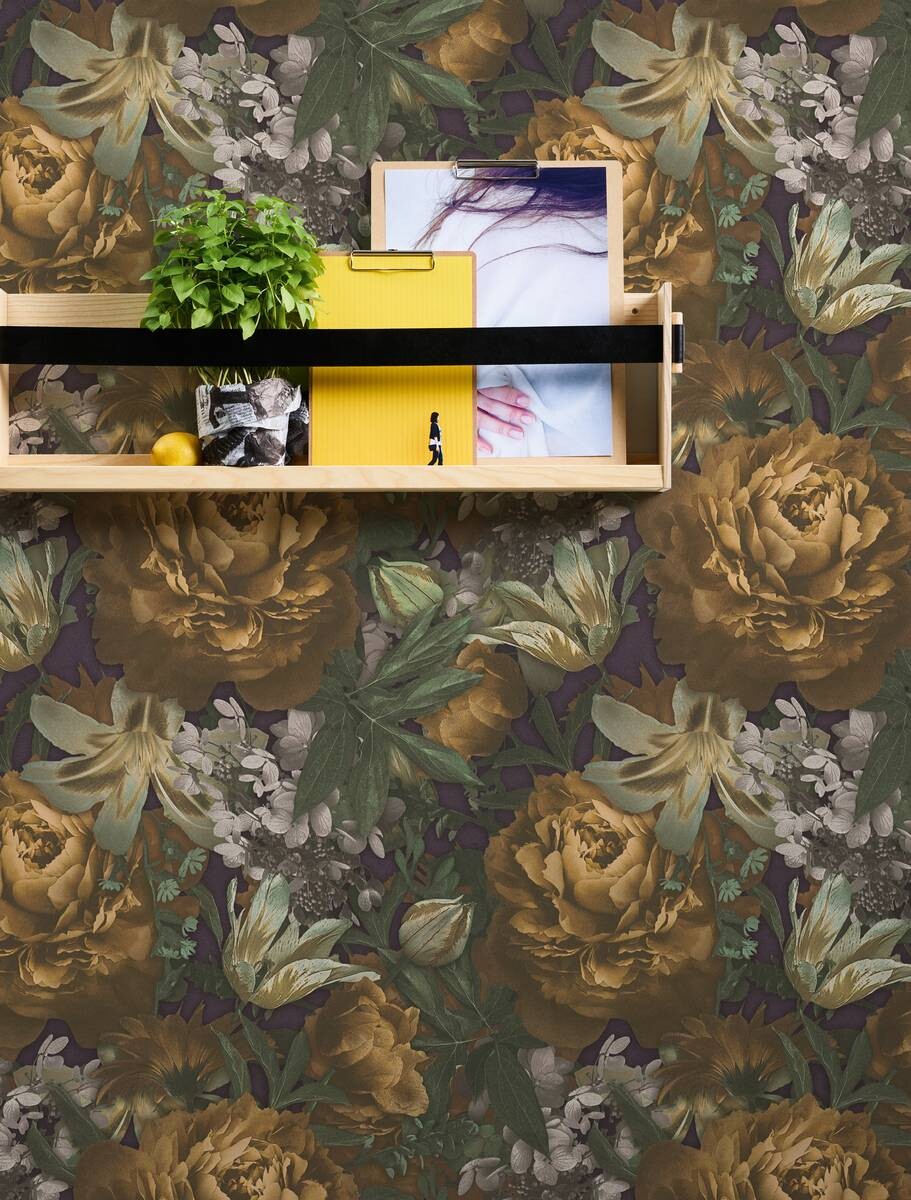 Vliestapete Floral bunt B/L: ca. 53x1005 cm