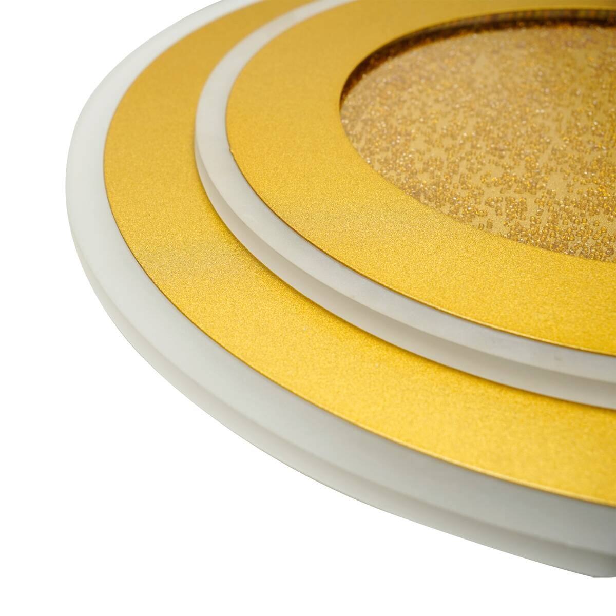 POCOline LED-Deckenleuchte Fenja gold Metall Kunststoff H/D: ca. 5x40 cm
