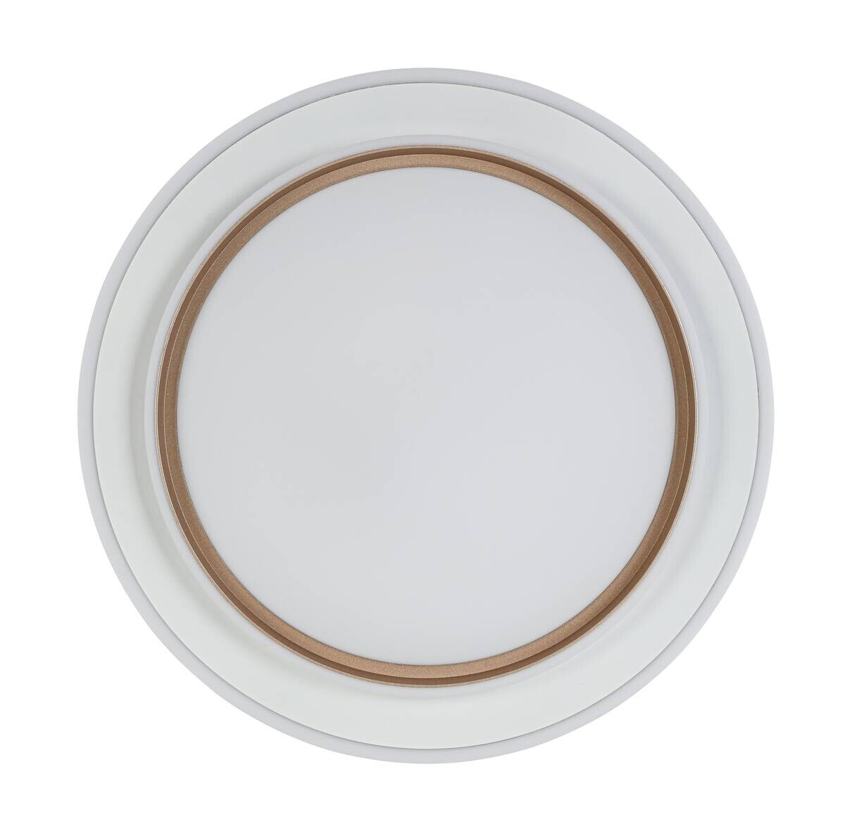 Nolo LED-Deckenleuchte Disc silber Kunststoff B/H/T: ca. 46x46x5 cm