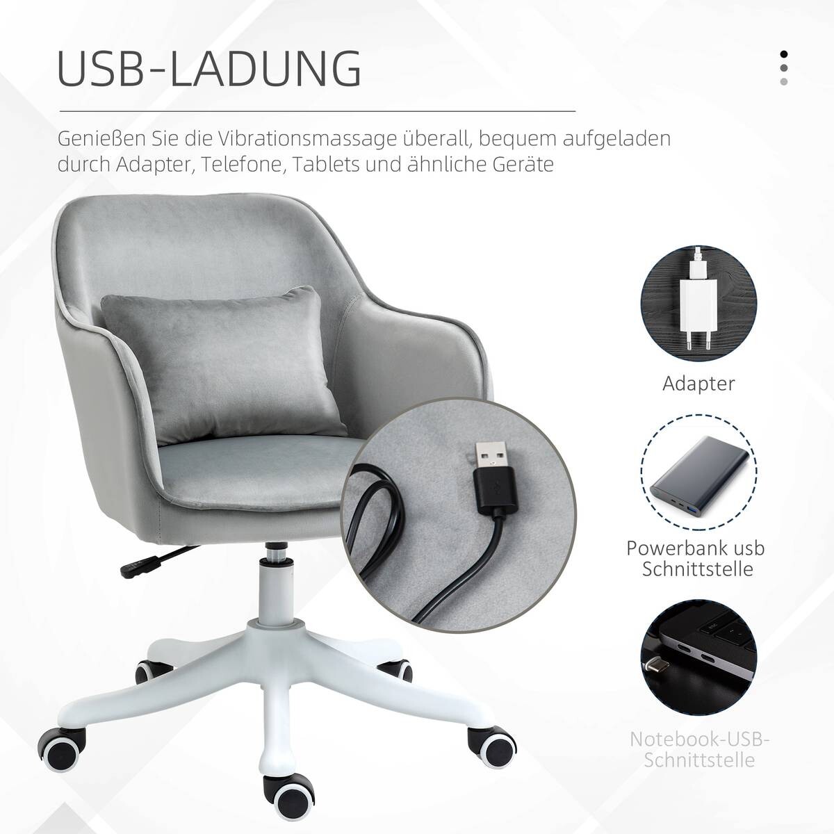 Drehstuhl 921-298V70GY grau