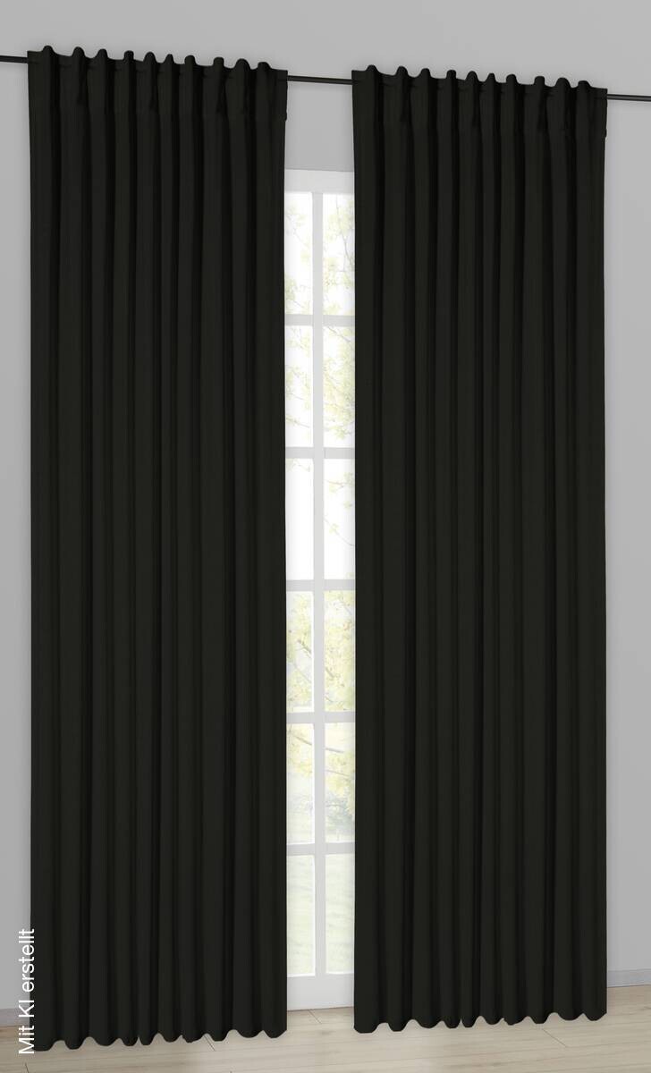 Verdunklungsvorhang New Darkness schwarz B/L: ca. 270x245 cm