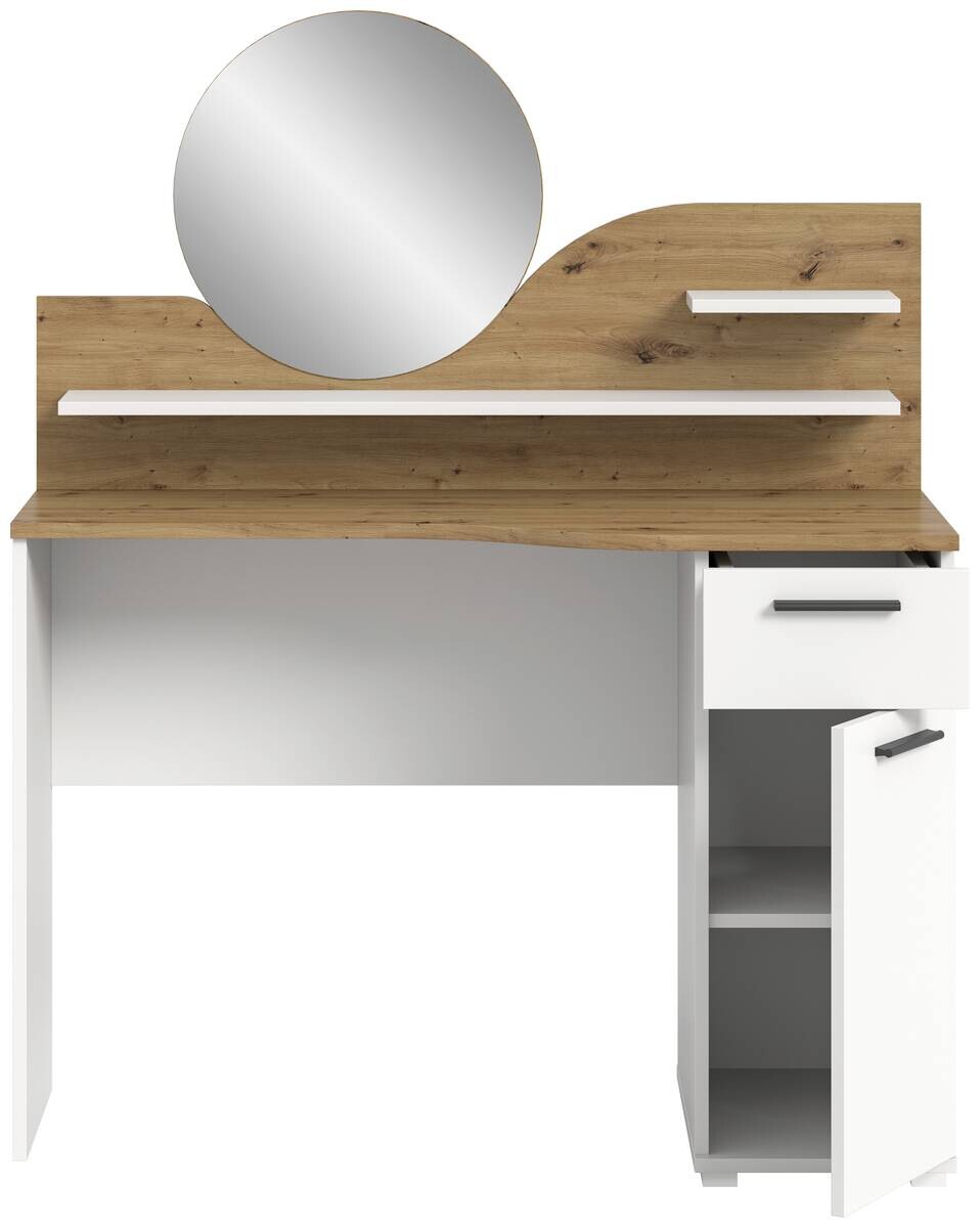 Schminktisch Vanity weiß B/H/T: ca. 110x135x46 cm