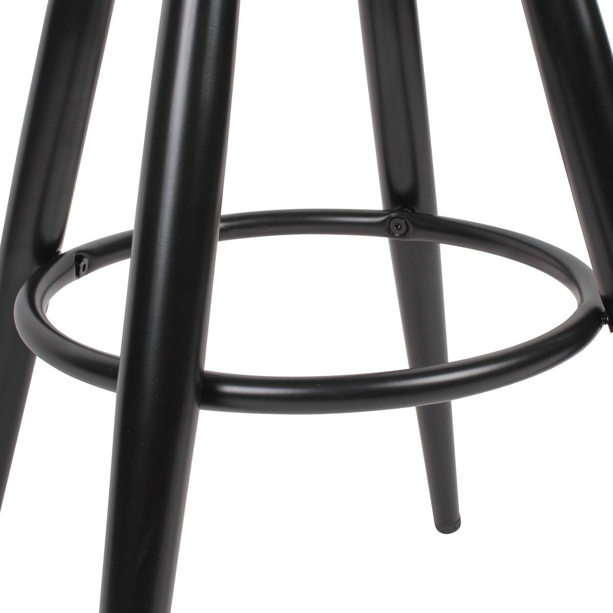 Barhocker schwarz Eisen B/H/T/D: ca. 53x80x53x31 cm