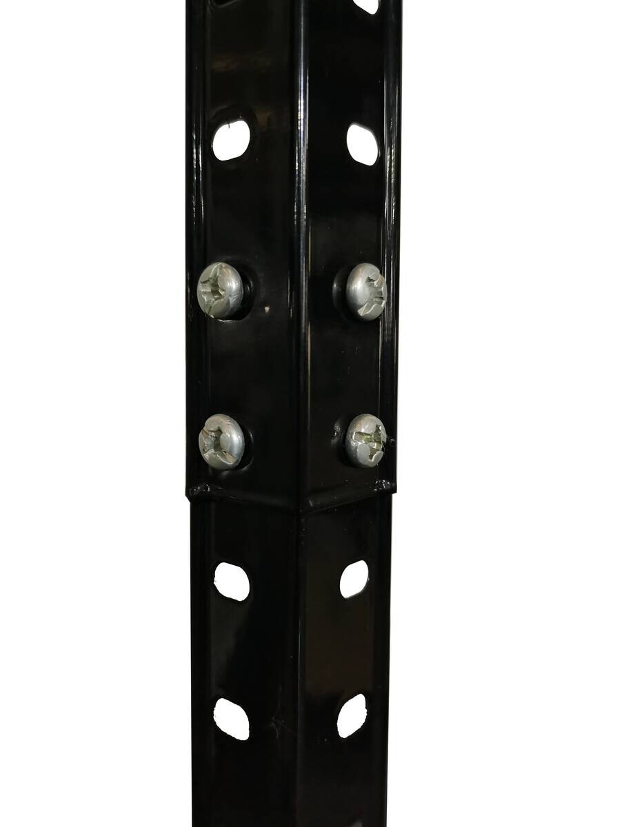 Schraubregal schwarz B/H/T: ca. 75x150x40 cm