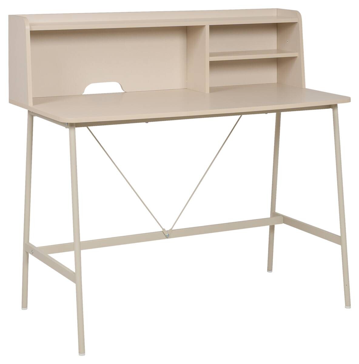 Schreibtisch Kandy beige B/H/T: ca. 115x106x55 cm