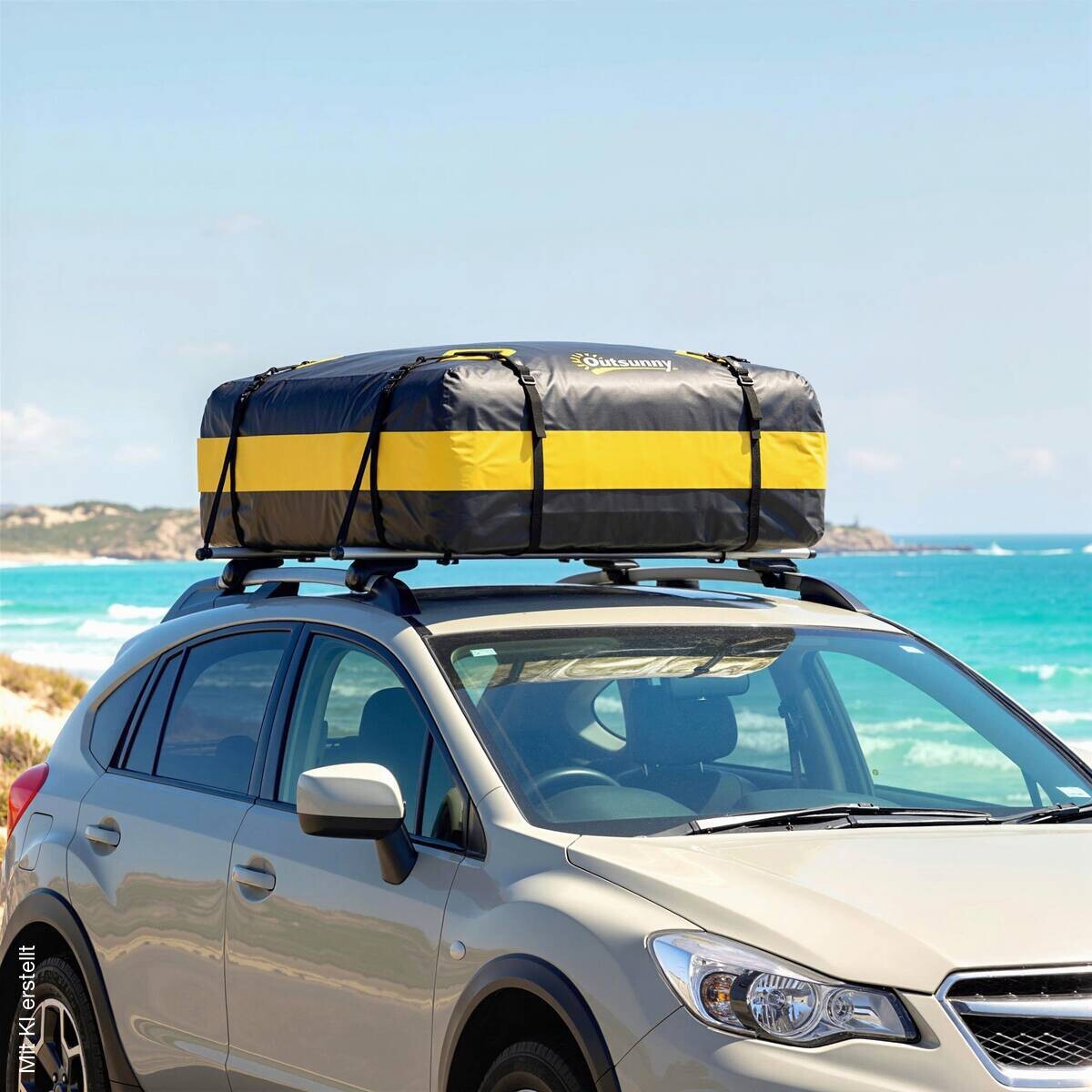Outsunny Auto-Dachbox B/H/T/L: ca. 86x43x86x112 cm