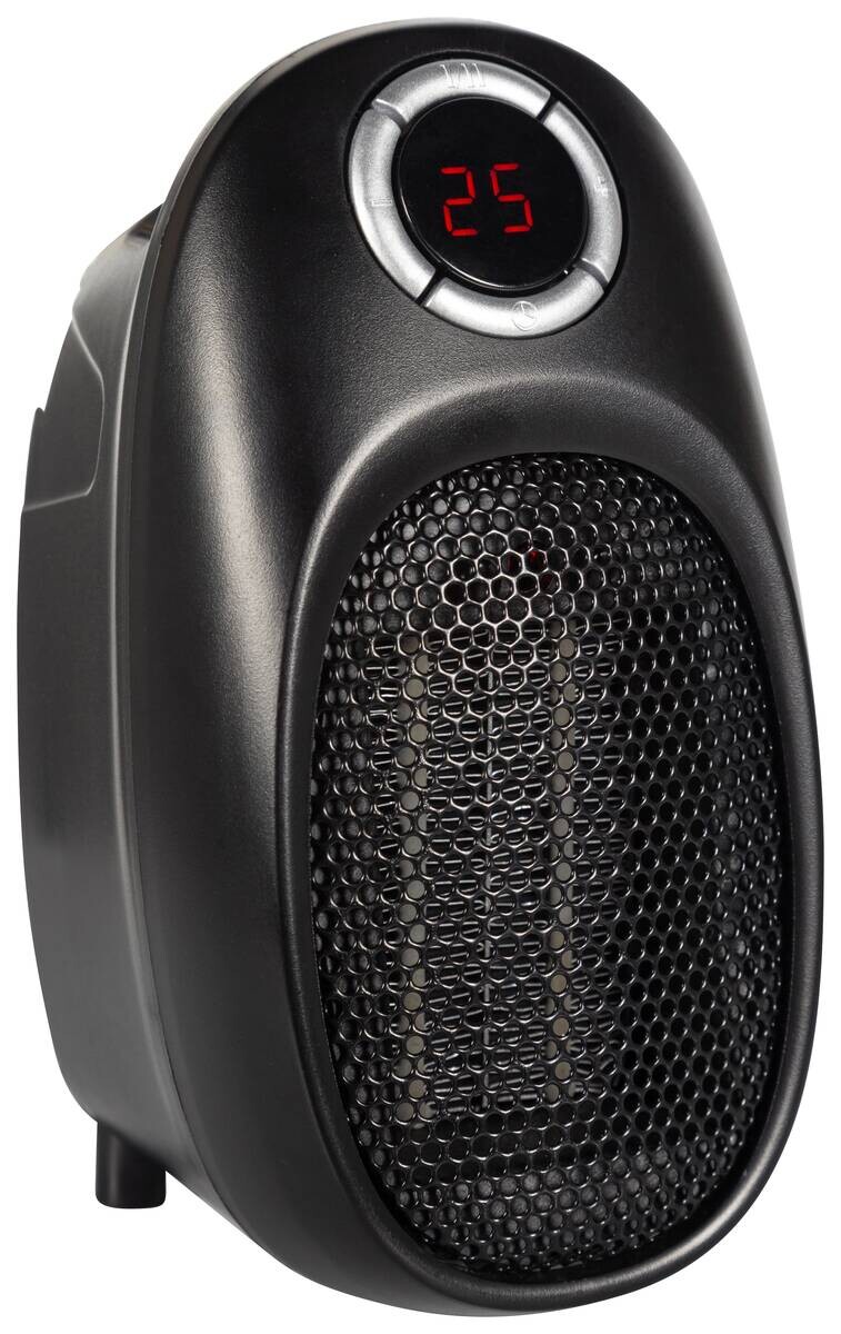 Heizlüfter WH701 schwarz Kunststoff B/H/L: ca. 12,7x16,4x9,6 cm ca. 400 W