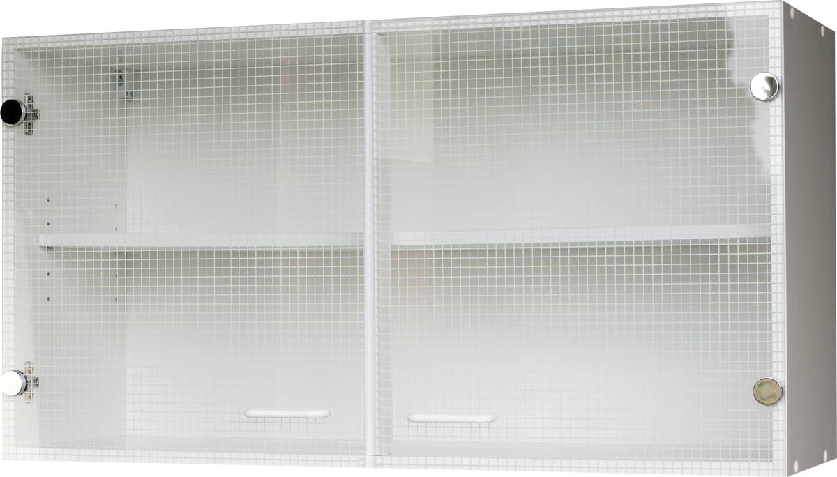 Glashängeschrank weiß matt B/H/T: ca. 100x53x35 cm