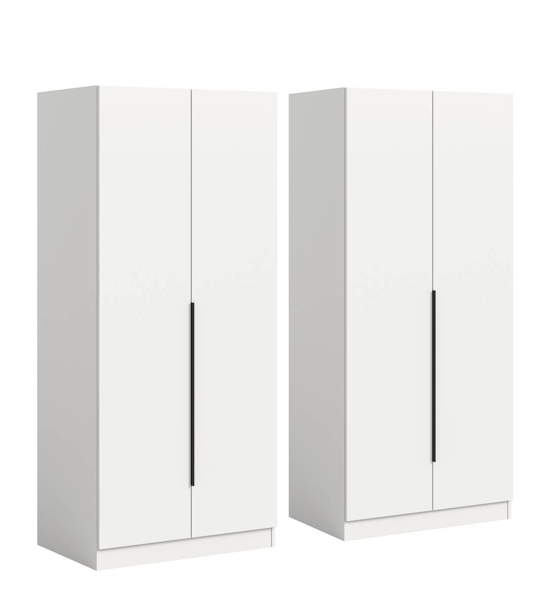 Kleiderschrank KOPENHAGEN weiß B/H/T: ca. 160x181x52 cm