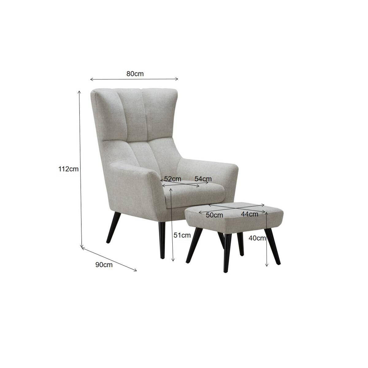 Sessel beige Polyester B/H/T: ca. 90x111x80 cm