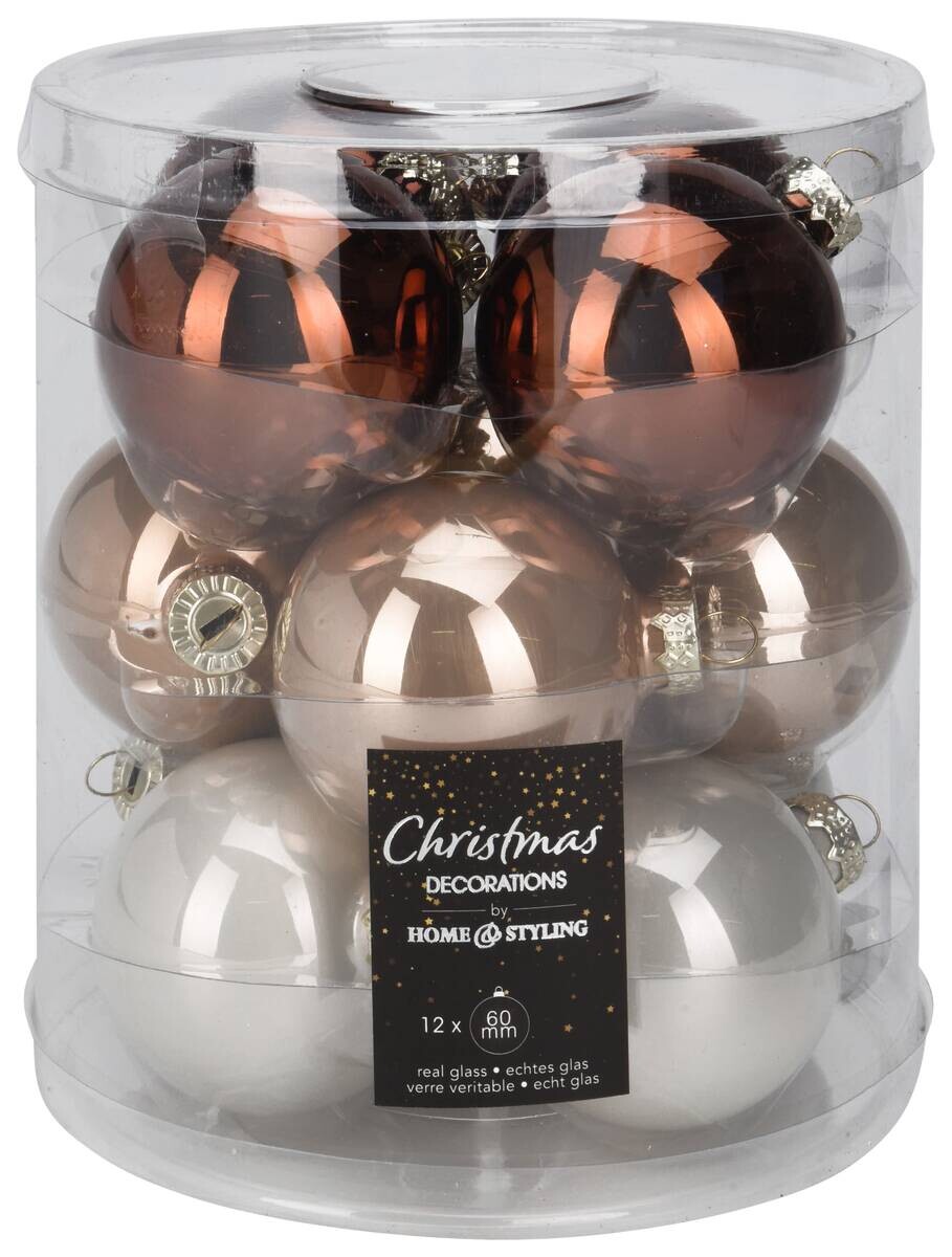 Weihnachtskugel gold D: ca. 6 cm