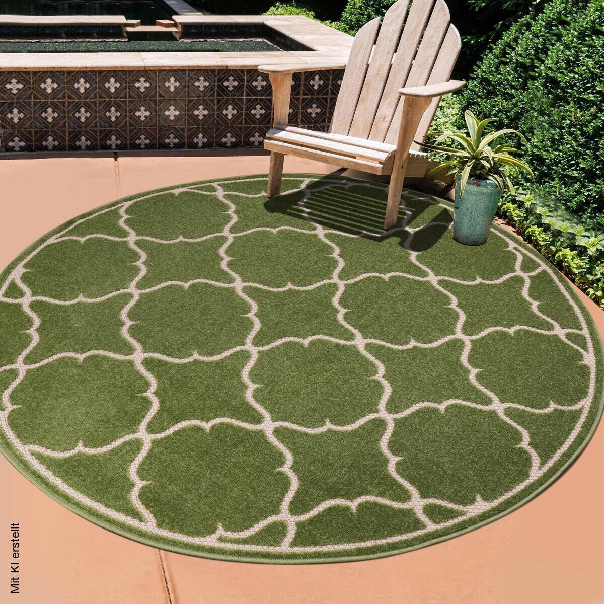 Sanat Outdoorteppich BERLIN grün D: ca. 120 cm