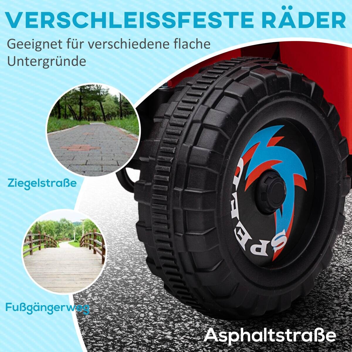 HOMCOM Kinder Elektrofahrzeug schwarz B/H/L: ca. 41,5x48,5x106 cm