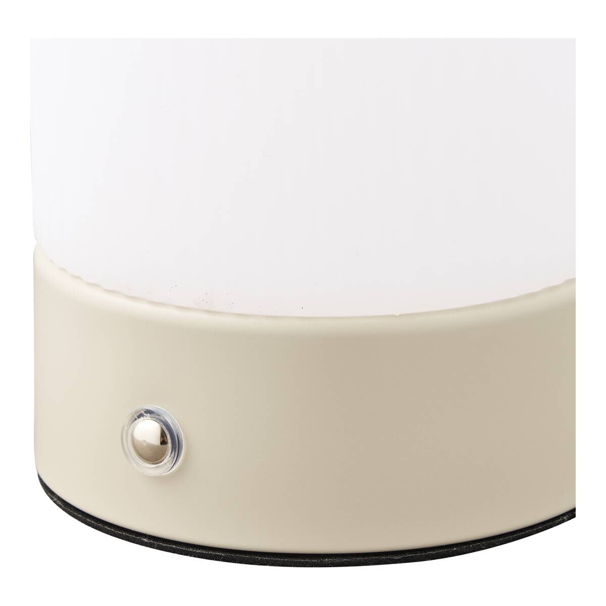 Housenordic Tischleuchte Ashford beige weiß Metall H/D: ca. 18x9 cm