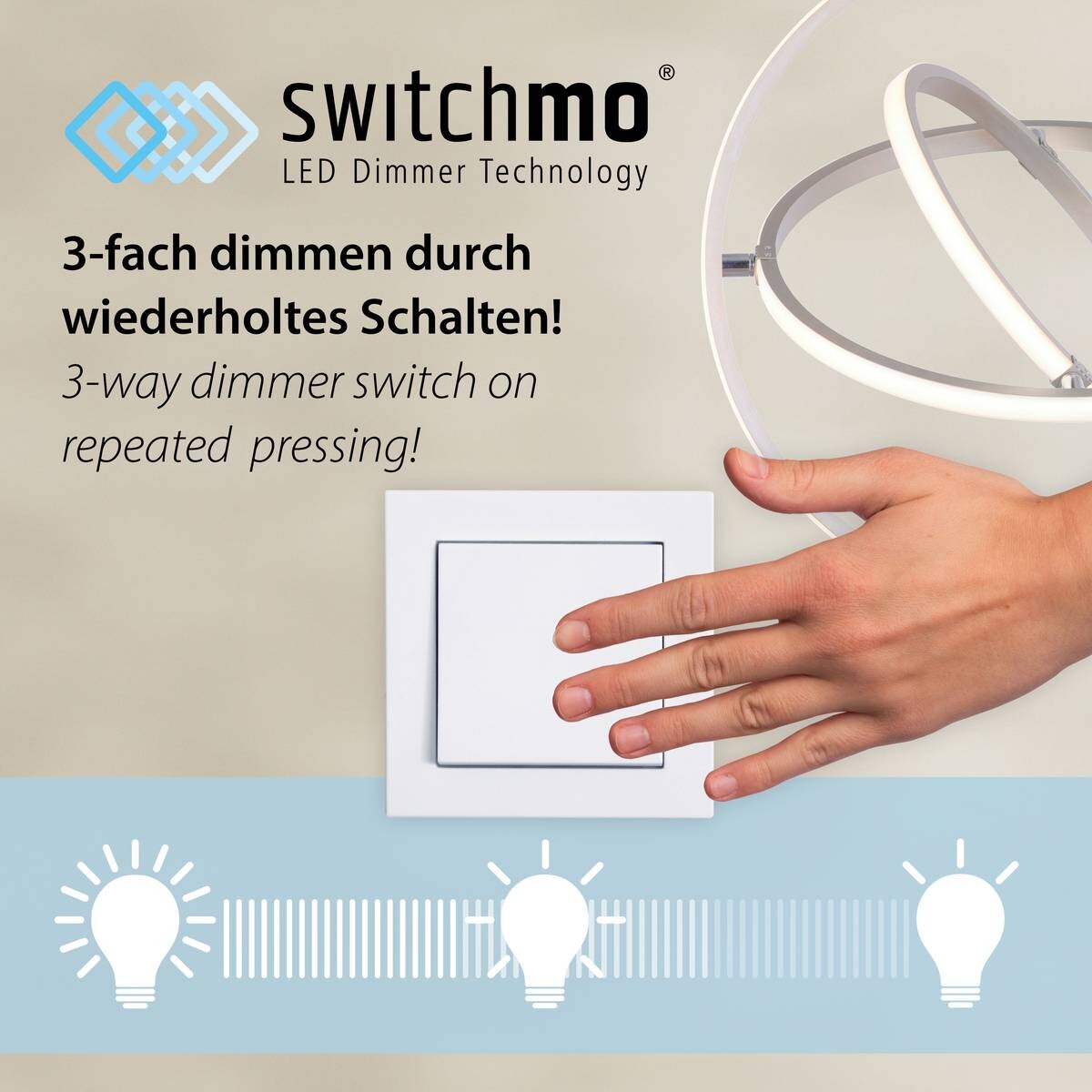 Just Light LED-Deckenleuchte MARIA 15403-18 schwarz Aluminium Kunststoff B/H/T: ca. 24,5x27x61 cm 1 Brennstellen