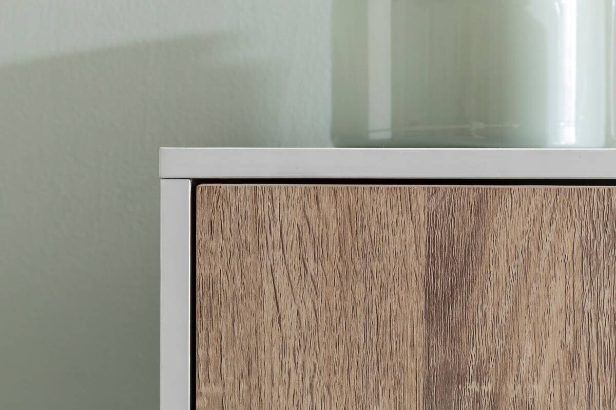 Sideboard weiß Eiche Sonoma Nachbildung B/H/T: ca. 89x91x29 cm