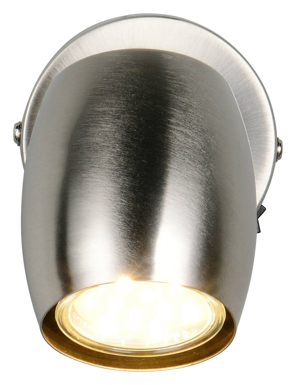 Reality Spots Nancy nickel matt Metall B/H/L: ca. 9,5x14x8 cm GU10 1 Brennstellen