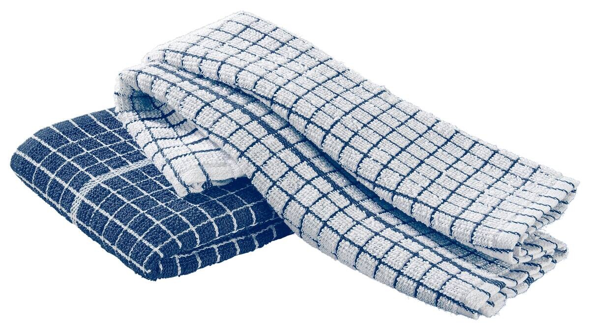 POCOline Geschirrtuch blau weiß 18% Polyester, 82% Baumwolle B/L: ca. 40x60 cm