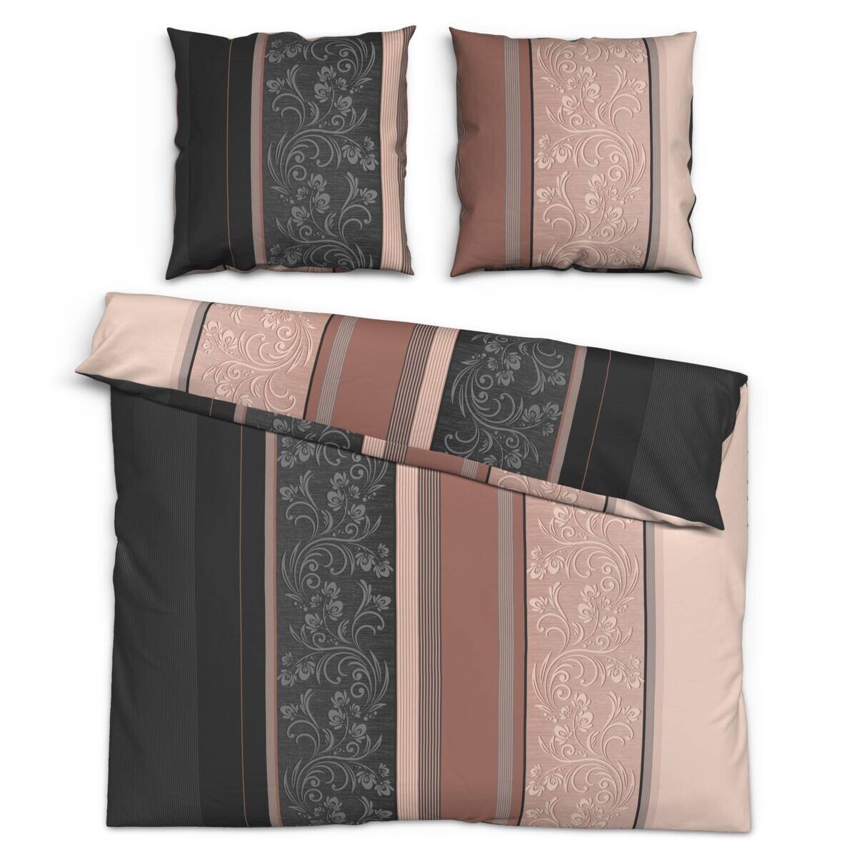 Microfaser Bettwäsche rosa 100% Polyester B/L: ca. 200x200 cm