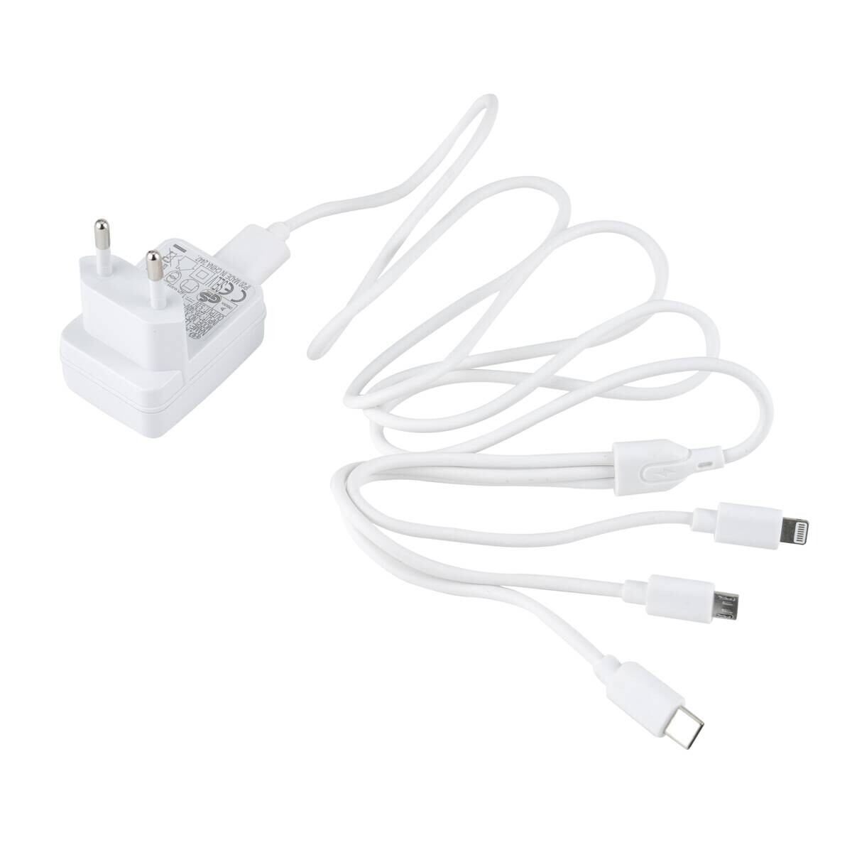 POCOline USB-Adapter-Set ca. 1,15 m weiß Kunststoff