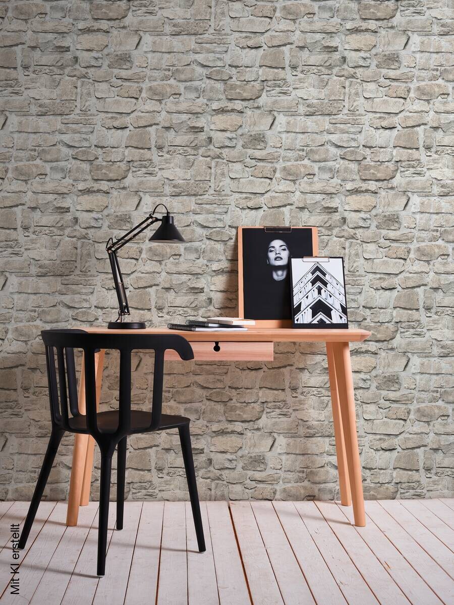 A.S.Creation Vliestapete beige B/H/D: ca. 53x1005x7,8 cm