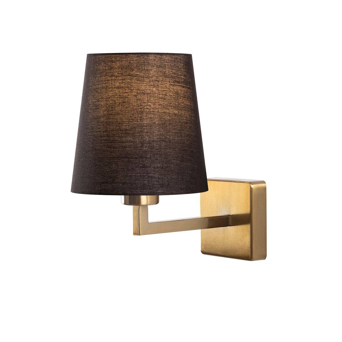 Opviq Wandleuchte schwarz gold Metall B/H/L: ca. 24x30x18 cm E27 1 Brennstellen