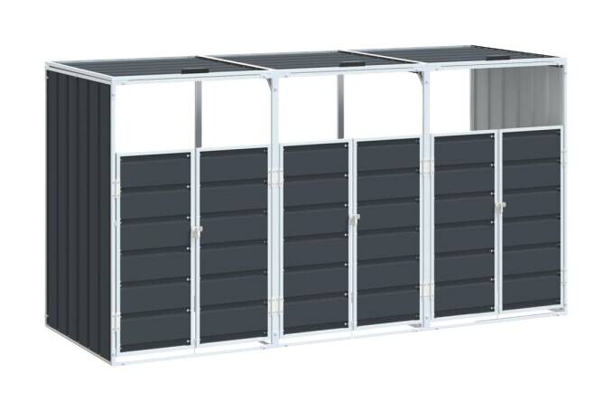 vidaXL Mülltonnenbox anthrazit