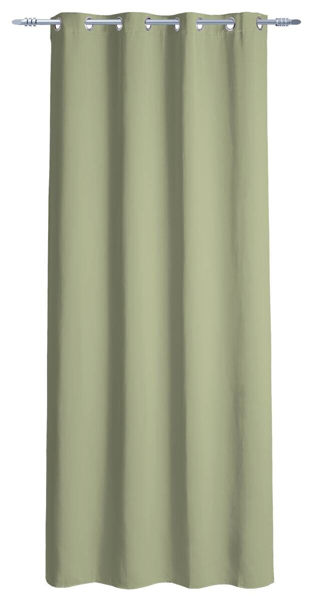 Ösenvorhang Verona grün 100% Polyester B/L: ca. 140x245 cm