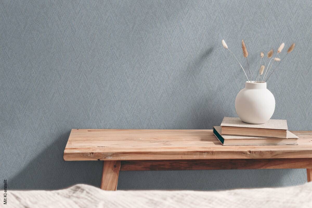 A.S.Creation Vliestapete blau braun B/H/D: ca. 53x1005x8,5 cm