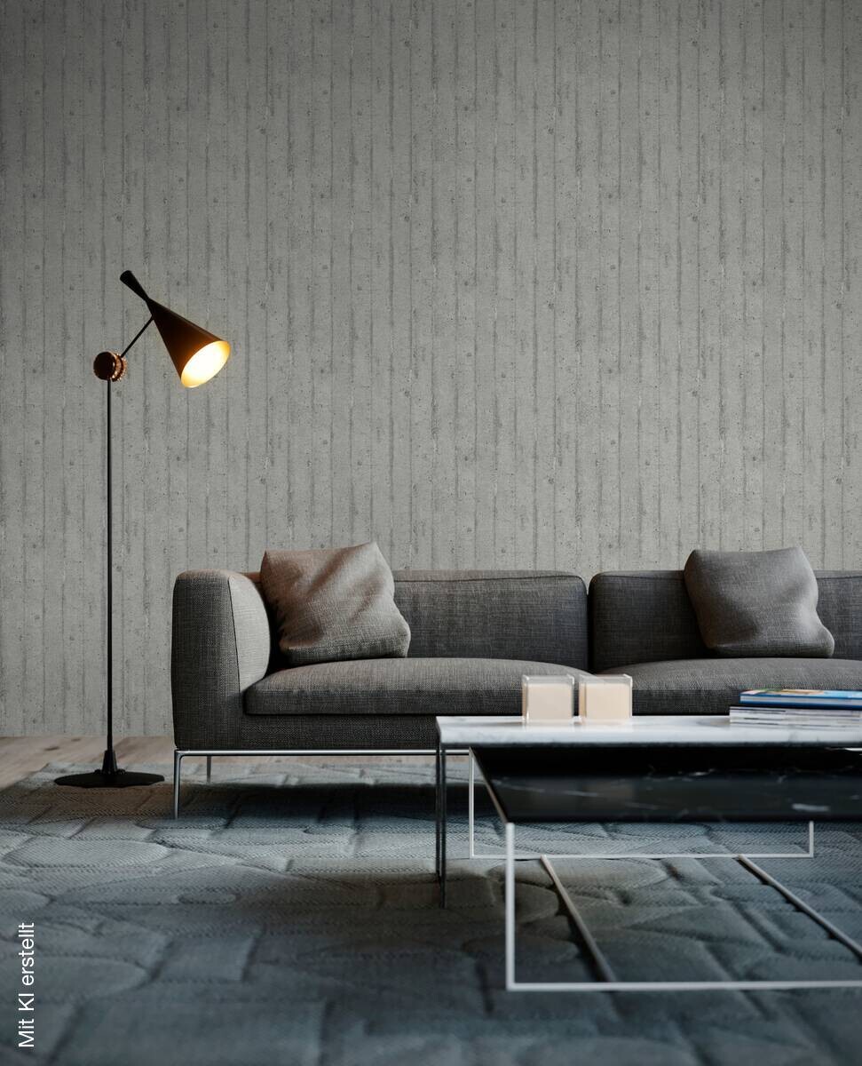 A.S.Creation Vliestapete grau B/H/D: ca. 53x1005x9 cm