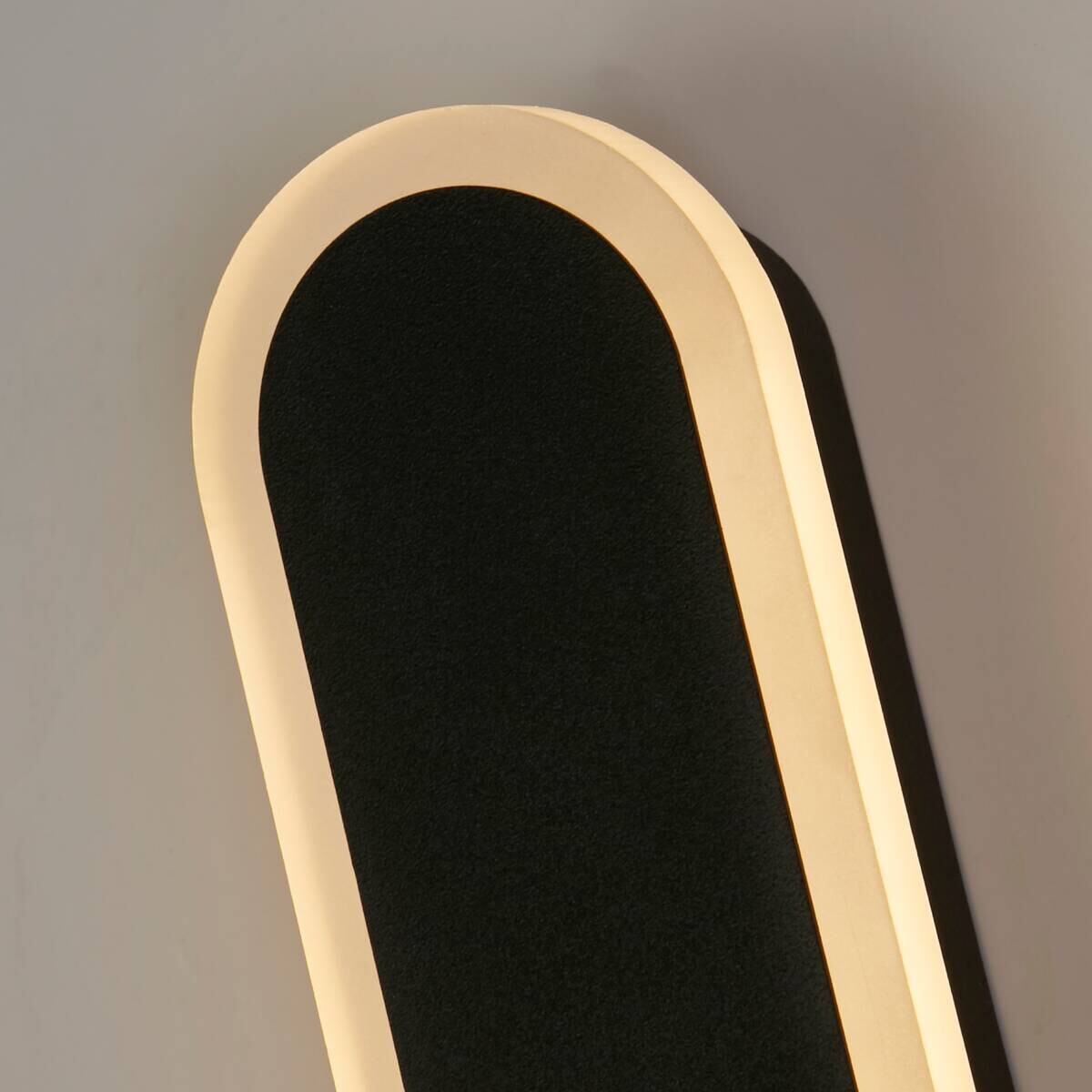 LED-Außenwandleuchte schwarz sand B/H/T: ca. 8x60x5 cm