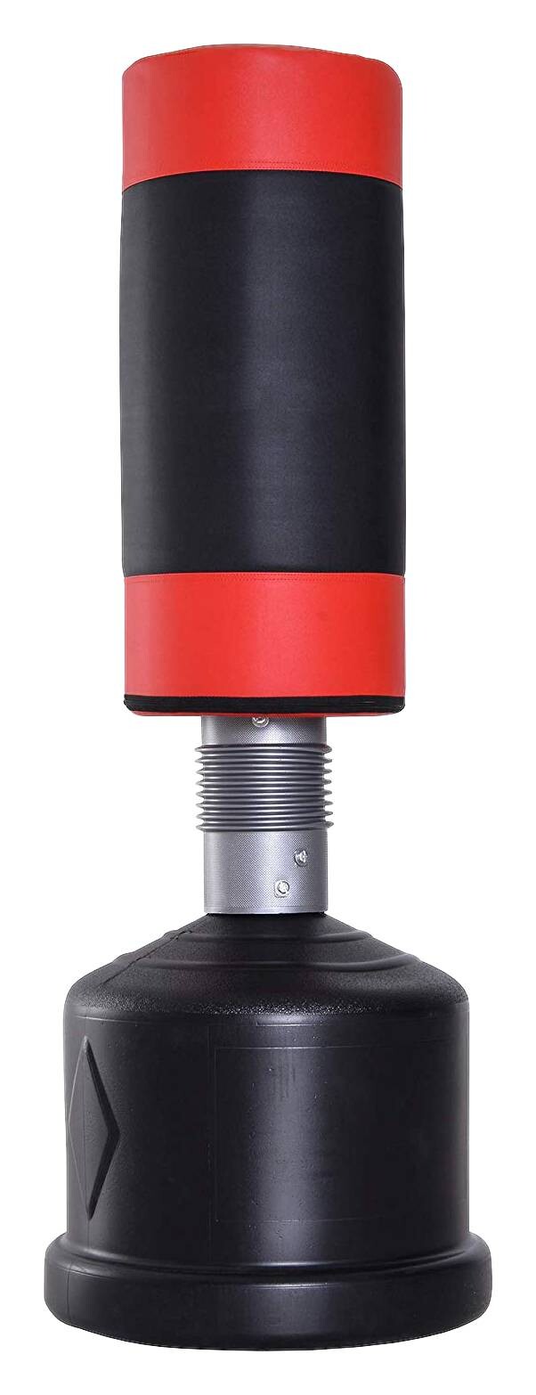 HOMCOM Standboxsack schwarz Kunstleder H/D: ca. 185x56 cm