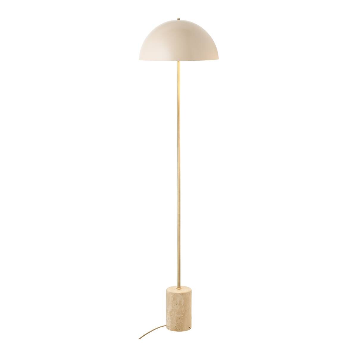 Housenordic Stehlampe Sheffield beige Metall Marmor B/H/L: ca. 40x155x40 cm E14 1 Brennstellen