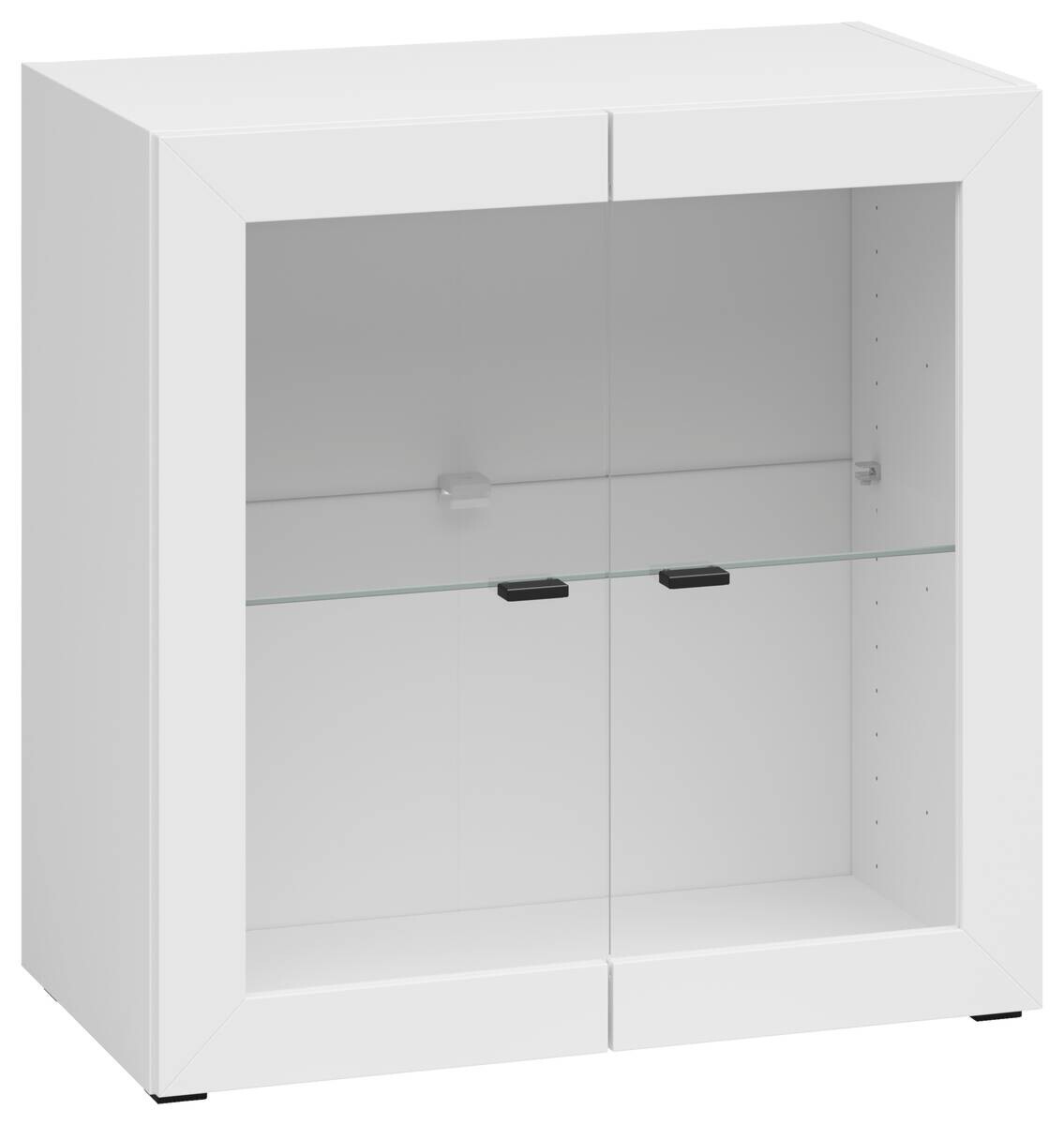 Vitrine System 64 weiß matt B/H/T: ca. 64x64x35 cm