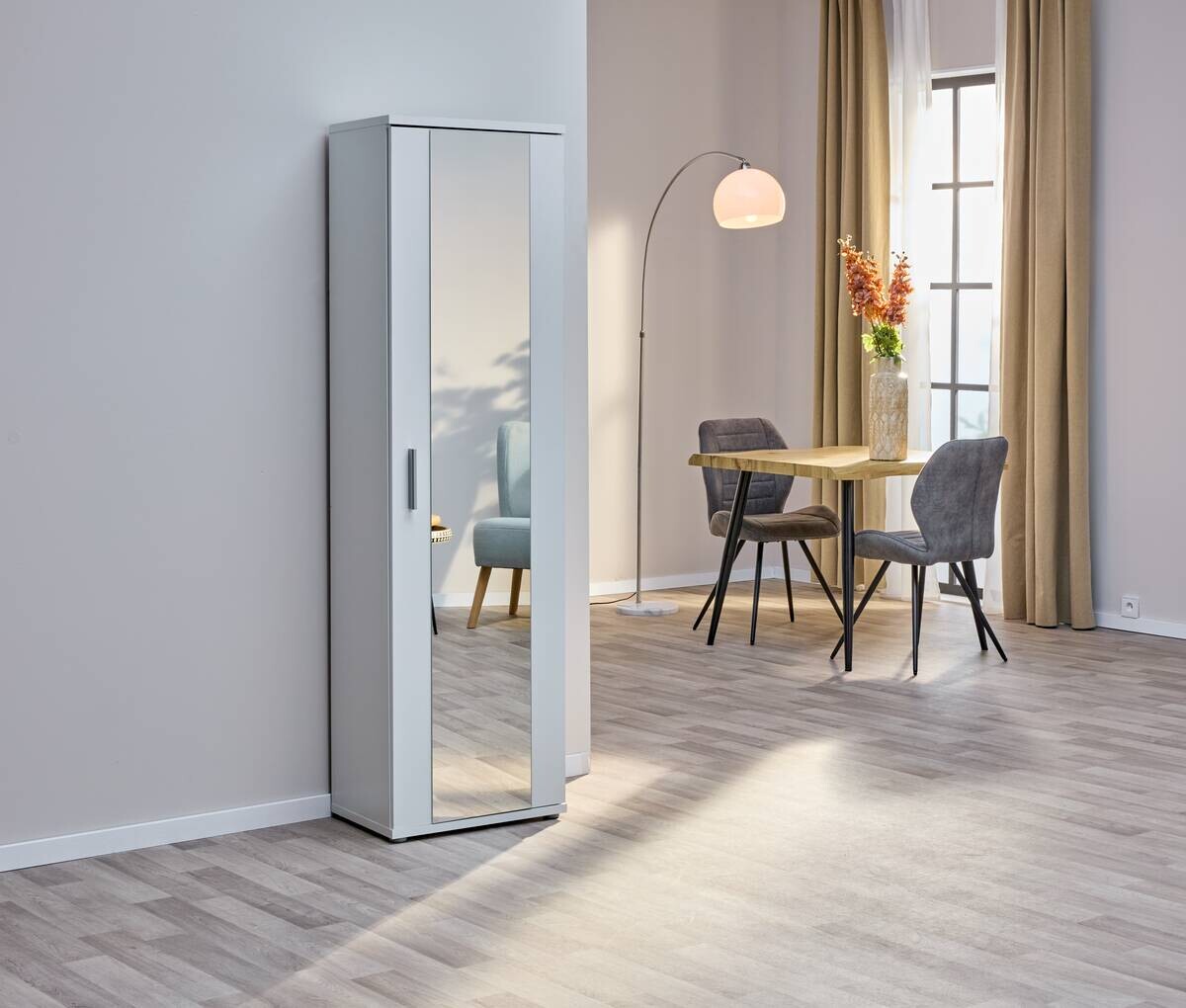 Mehrzweckschrank weiß B/H/T: ca. 50x179x35 cm