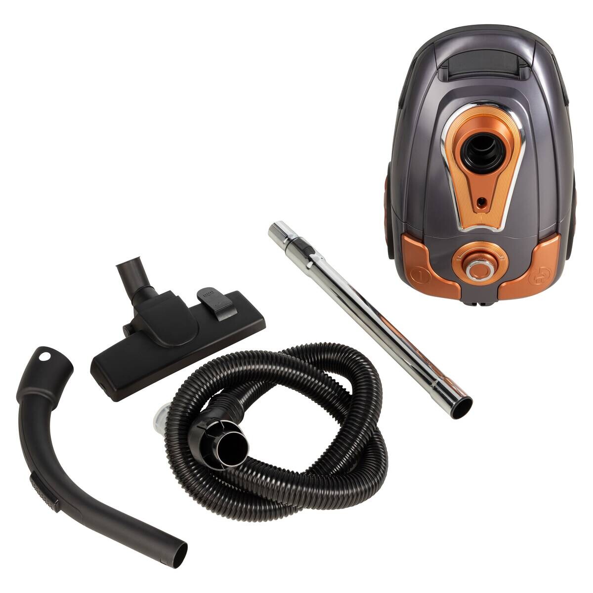 POCOline Bodenstaubsauger Kupfer grau Metall Kunststoff B/H/L: ca. 28,6x24x43 cm