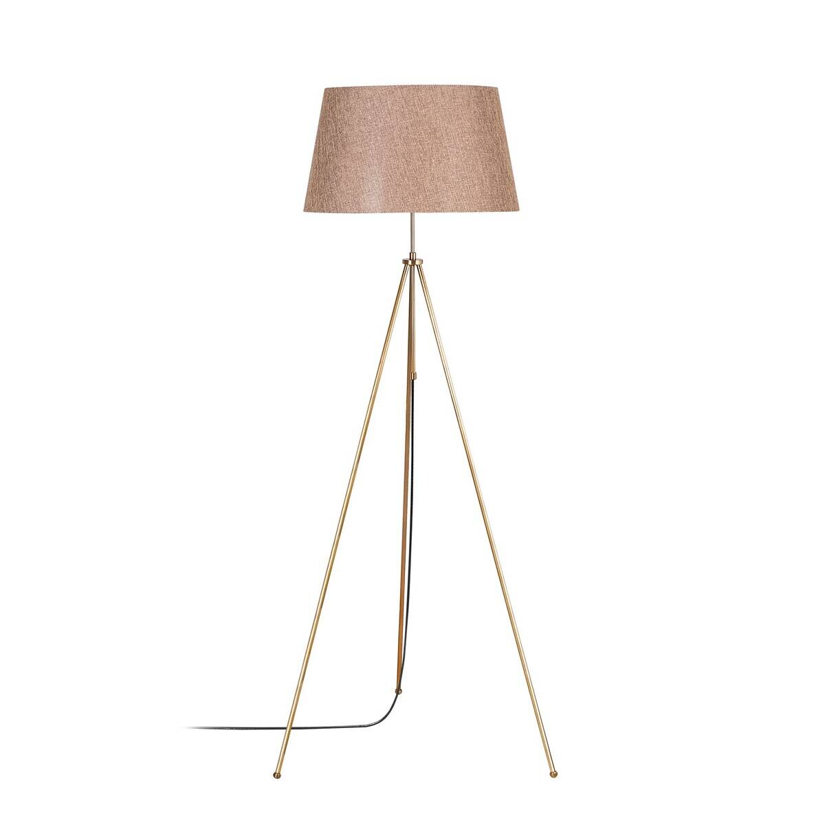 Opviq Stehleuchte braun B/H/T: ca. 65x165x65 cm E27 1 Brennstellen