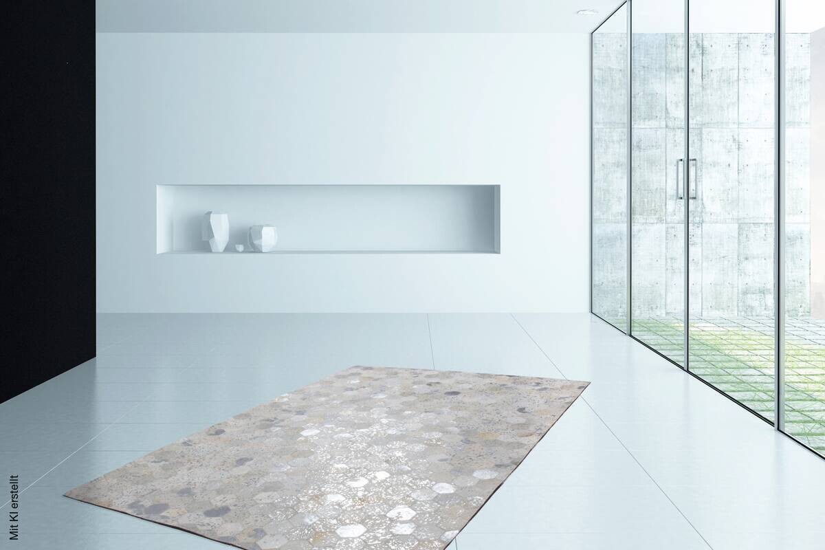 360Living Teppich Dazzle grau B/L: ca. 80x150 cm