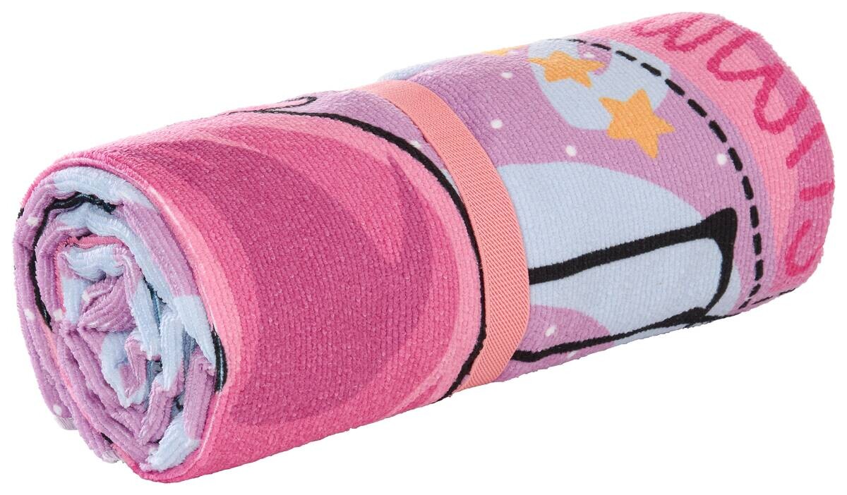 Strandtuch lila 100% Polyester B/L: ca. 80x160 cm