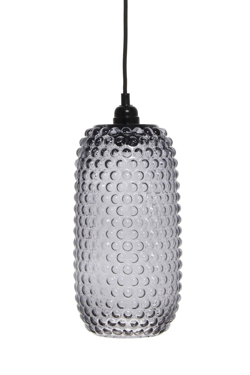 Kayoom Pendelleuchte grau Glas B/H/L: ca. 15x34x15 cm E27 1 Brennstellen