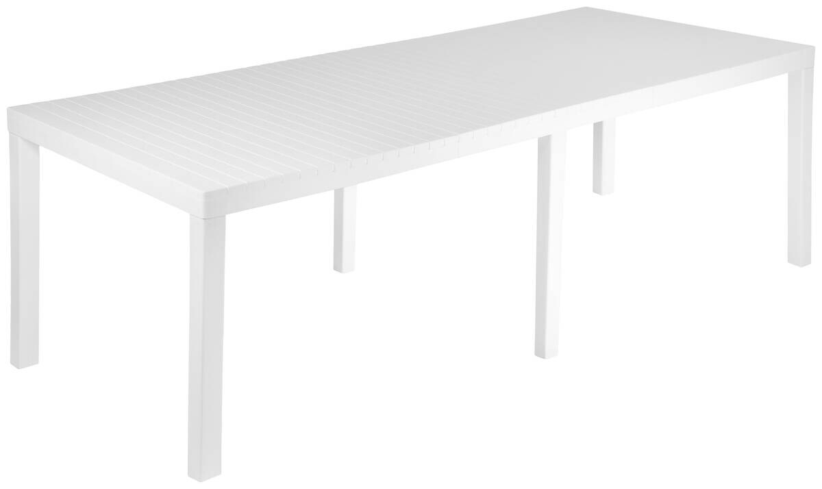 ProGarden Gartentisch Indo weiß Kunststoff B/H/L: ca. 90x72x220 cm