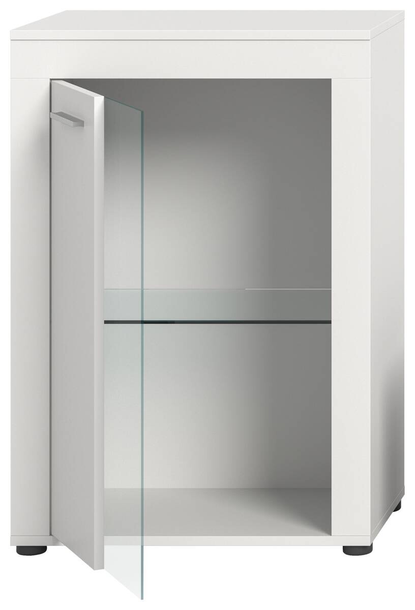 Vitrine Jam weiß B/H/T: ca. 86x60x35 cm